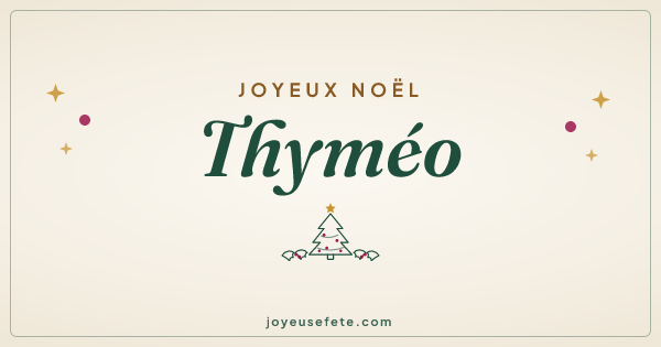 Image « Joyeux Noël Thyméo » au format large