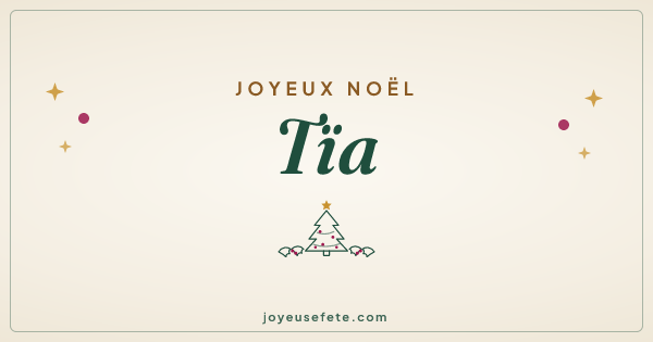Image « Joyeux Noël Tïa » au format large