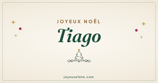 Image « Joyeux Noël Tiago » au format large