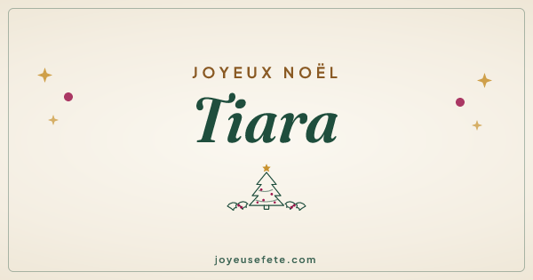 Image « Joyeux Noël Tiara » au format large