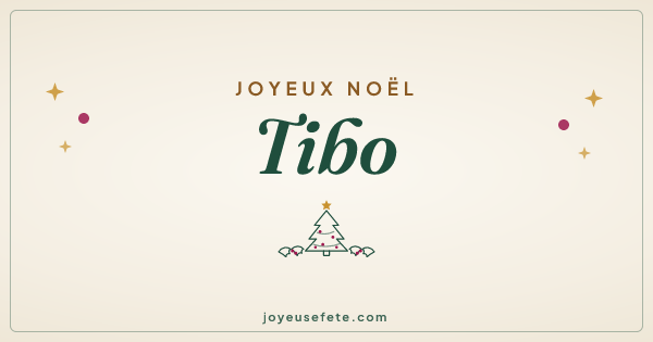 Image « Joyeux Noël Tibo » au format large