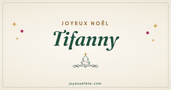 Image « Joyeux Noël Tifanny » au format large