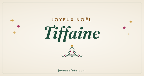 Image « Joyeux Noël Tiffaine » au format large
