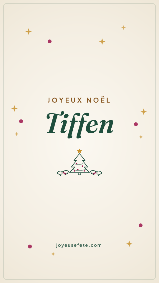 Image « Joyeux Noël Tiffen » au format story