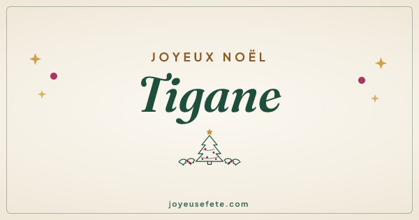 Image « Joyeux Noël Tigane » au format large