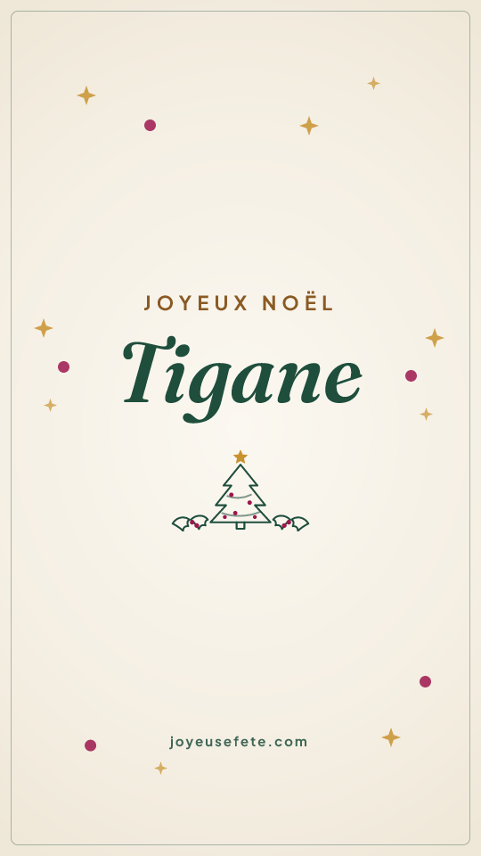 Image « Joyeux Noël Tigane » au format story