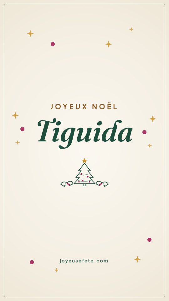 Image « Joyeux Noël Tiguida » au format story