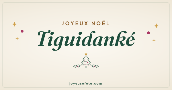 Image « Joyeux Noël Tiguidanké » au format large