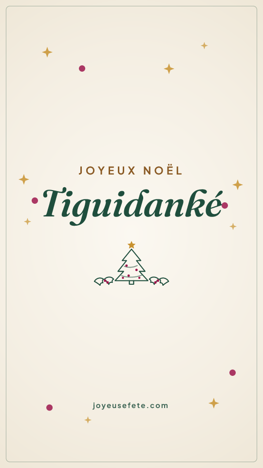Image « Joyeux Noël Tiguidanké » au format story