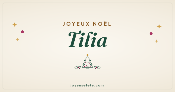 Image « Joyeux Noël Tilia » au format large