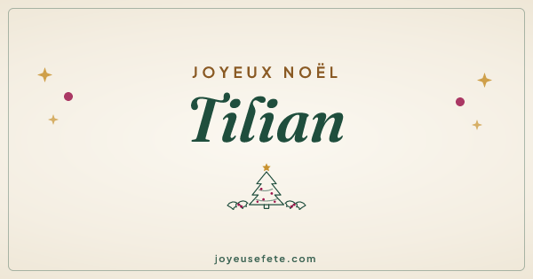 Image « Joyeux Noël Tilian » au format large