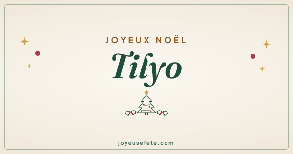 Image « Joyeux Noël Tilyo » au format large