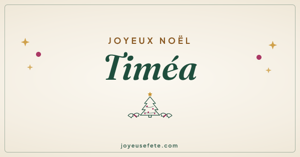 Image « Joyeux Noël Timéa » au format large