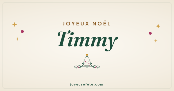 Image « Joyeux Noël Timmy » au format large