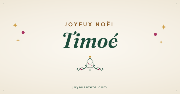 Image « Joyeux Noël Timoé » au format large