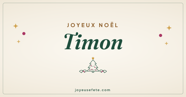 Image « Joyeux Noël Timon » au format large