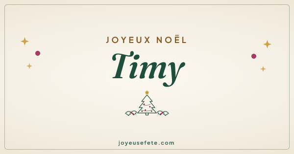 Image « Joyeux Noël Timy » au format large
