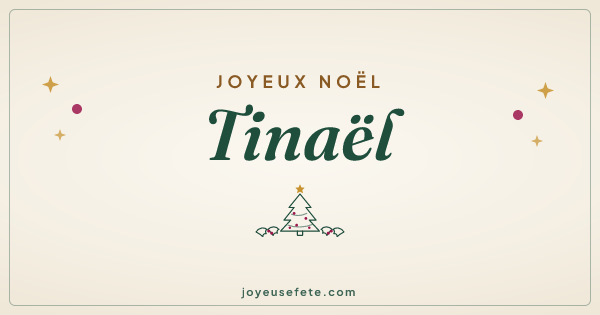 Image « Joyeux Noël Tinaël » au format large