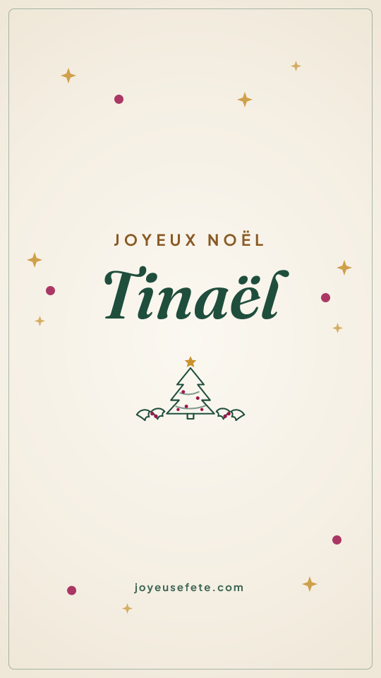 Image « Joyeux Noël Tinaël » au format story