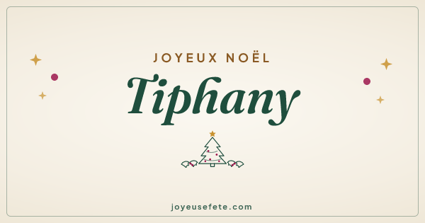 Image « Joyeux Noël Tiphany » au format large