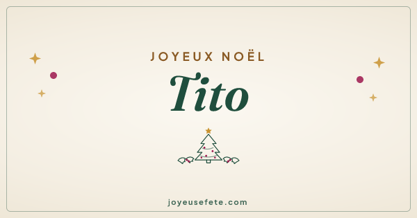 Image « Joyeux Noël Tito » au format large