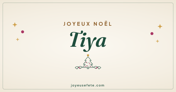 Image « Joyeux Noël Tiya » au format large
