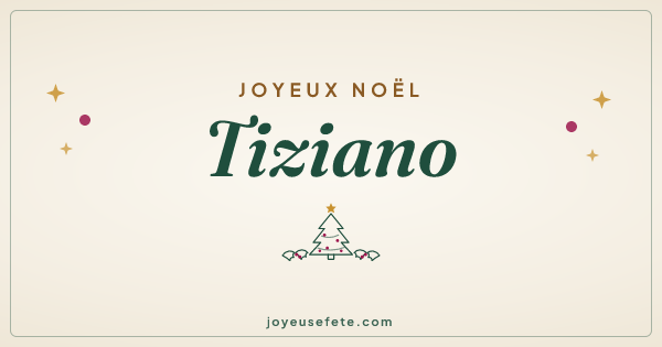 Image « Joyeux Noël Tiziano » au format large