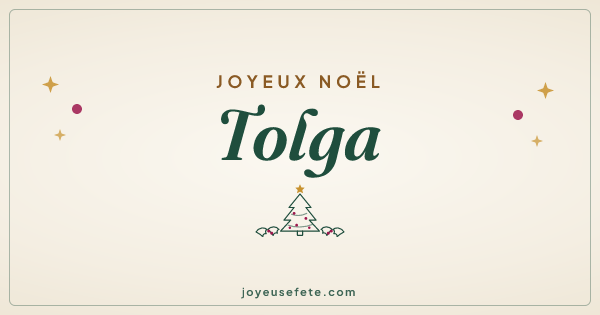 Image « Joyeux Noël Tolga » au format large