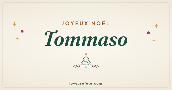 Image « Joyeux Noël Tommaso » au format large
