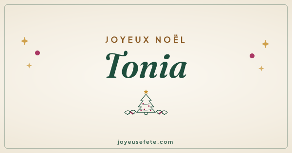 Image « Joyeux Noël Tonia » au format large