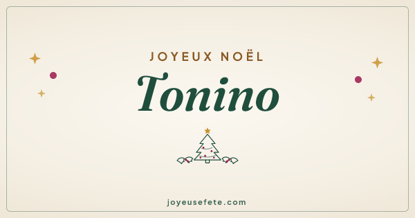Image « Joyeux Noël Tonino » au format large
