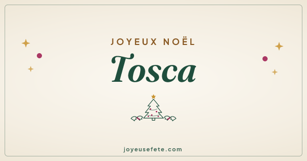 Image « Joyeux Noël Tosca » au format large
