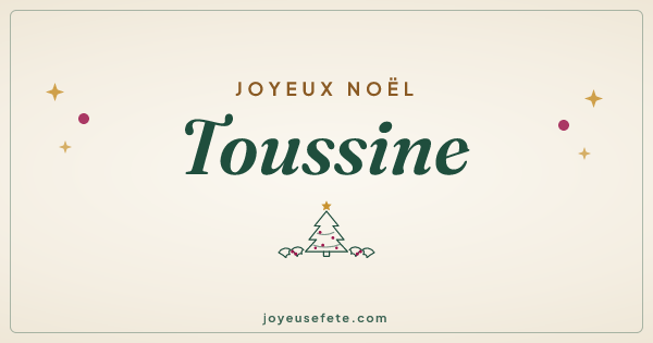 Image « Joyeux Noël Toussine » au format large