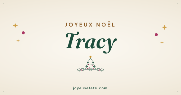 Image « Joyeux Noël Tracy » au format large