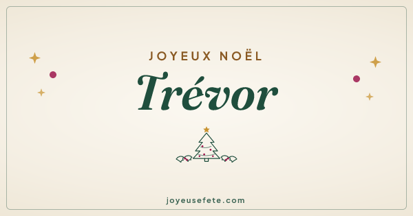 Image « Joyeux Noël Trévor » au format large