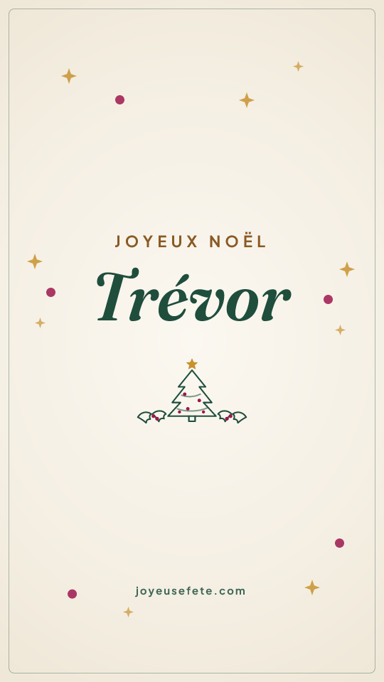 Image « Joyeux Noël Trévor » au format story