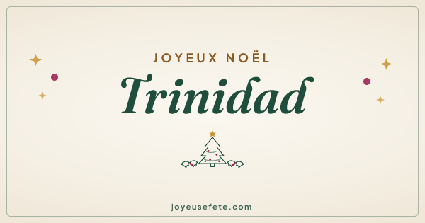 Image « Joyeux Noël Trinidad » au format large