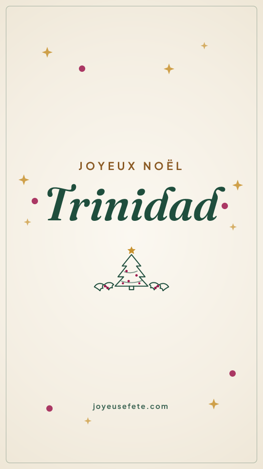 Image « Joyeux Noël Trinidad » au format story
