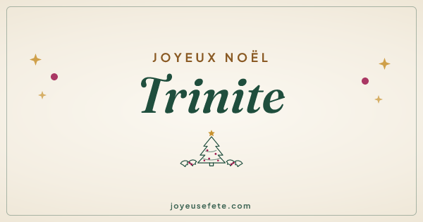 Image « Joyeux Noël Trinite » au format large