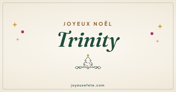 Image « Joyeux Noël Trinity » au format large
