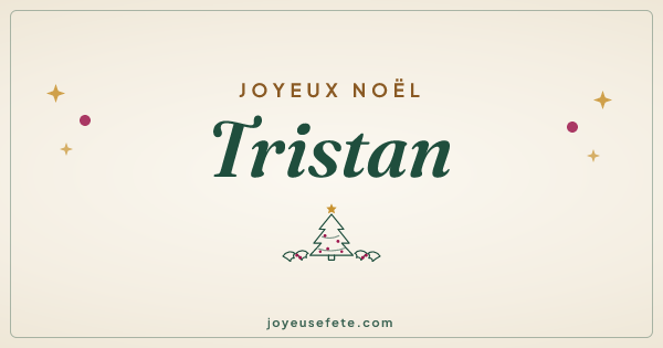 Image « Joyeux Noël Tristan » au format large