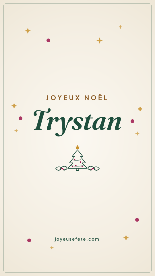Image « Joyeux Noël Trystan » au format story