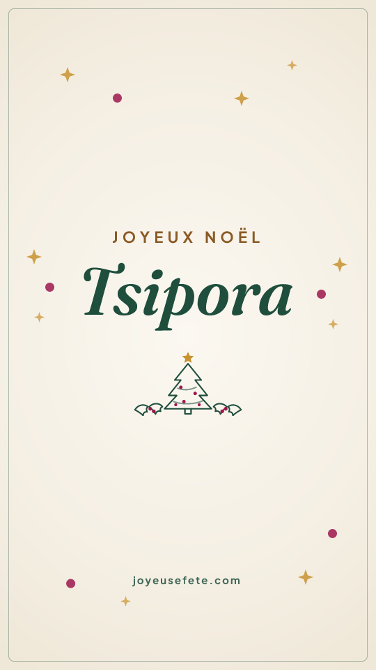 Image « Joyeux Noël Tsipora » au format story