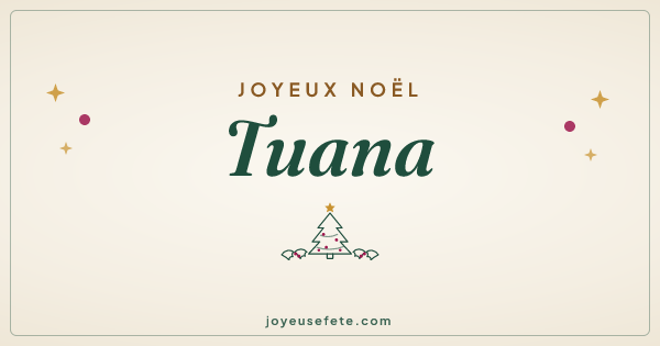 Image « Joyeux Noël Tuana » au format large