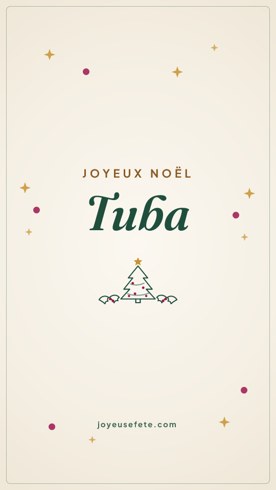 Image « Joyeux Noël Tuba » au format story