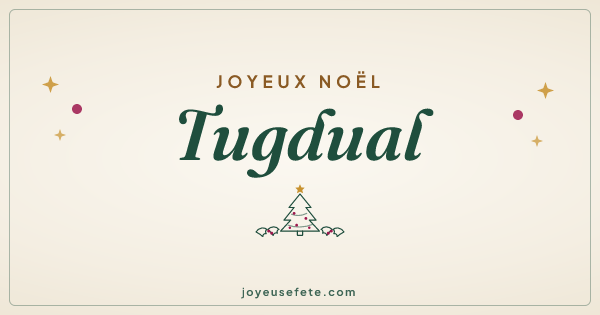 Image « Joyeux Noël Tugdual » au format large