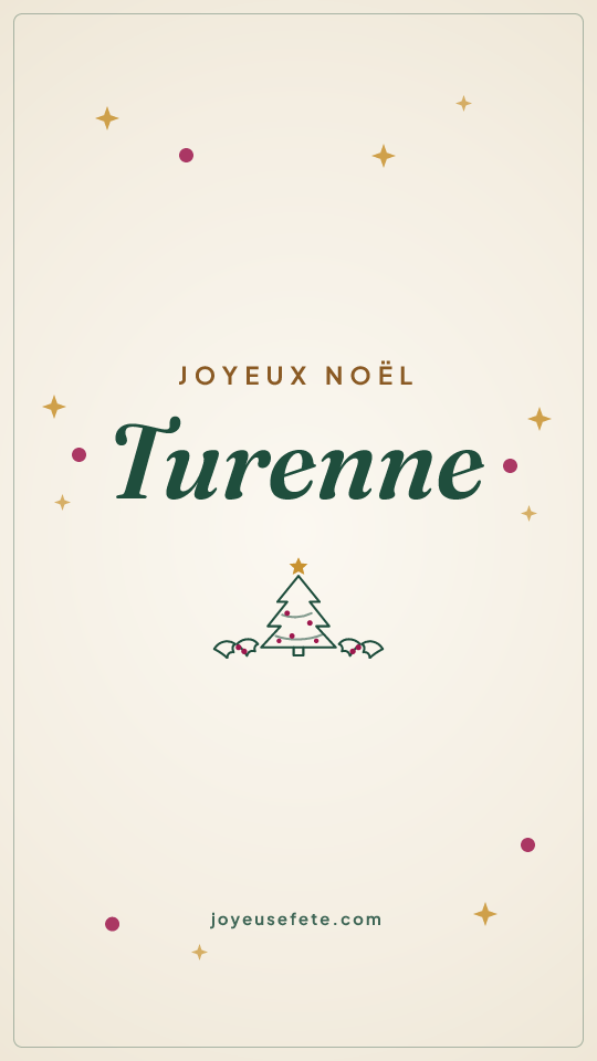 Image « Joyeux Noël Turenne » au format story