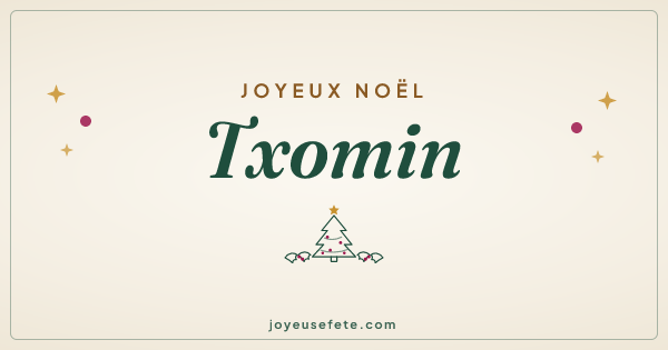 Image « Joyeux Noël Txomin » au format large
