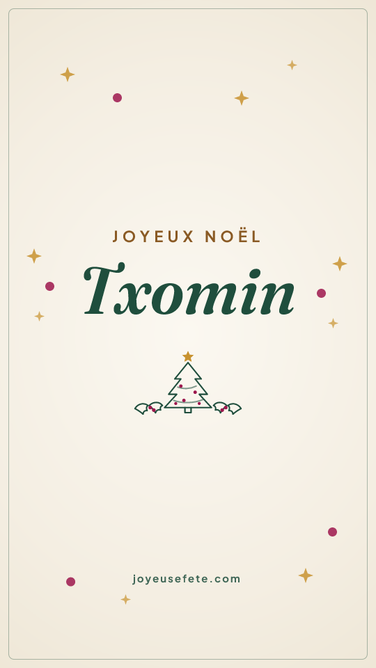Image « Joyeux Noël Txomin » au format story