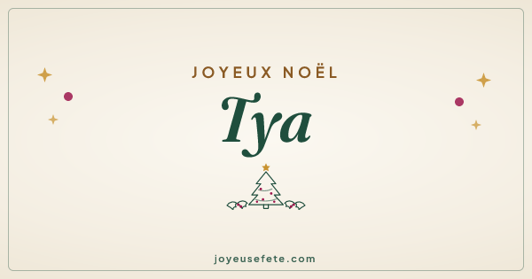 Image « Joyeux Noël Tya » au format large